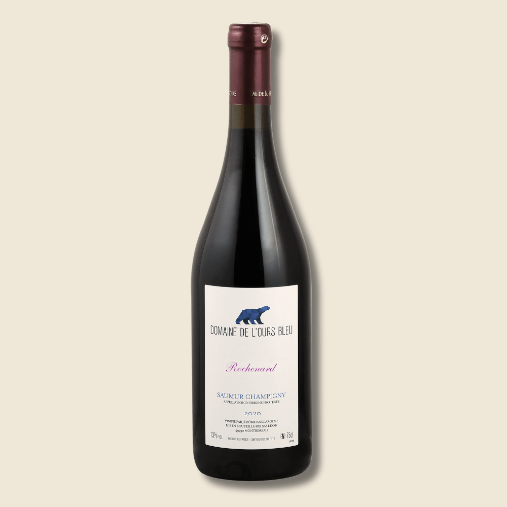 Rochenard - 75cL - 2020 Rouge, Saumur-champigny, Domaine De L'ours Bleu, Vallée De La Loire Et Centre, France